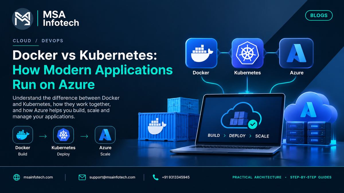 Docker vs Kubernetes: How Modern Applications Run on Azure